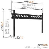 wall mount tv - Vogels MA4000-A1 FLAT Wall Mount 40-80' - 3 nuotrauka