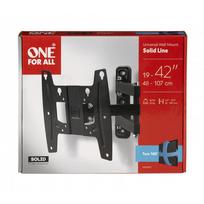 televizoriai 19 - ONE For ALL Wall mount, WM 4251, 19-42 ", Turn, Tilt, Maximum weight (capacity) 30 kg, Black - 2 nuotrauka