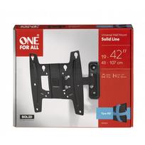 43 tv - ONE For ALL Wall mount, WM 4241, 19-42 ", Turn, Tilt, Maximum weight (capacity) 30 kg, Black - 2 nuotrauka
