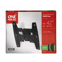 sieninis tv stovas - ONE For ALL Wall mount, WM 4221, 19-42 ", Tilt, Maximum weight (capacity) 50 kg, Black - 2 nuotrauka
