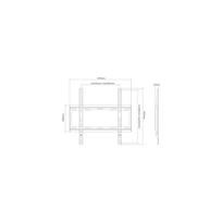 40 tv stovas - Sunne Wall Mount For TV LED LCD 32 - 55'' Black - 2 nuotrauka