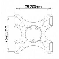 televizoriai 19 - Sbox Full Motion Flat Screen LED TV Mount 19"-43" 25kg LCD-2900B - 2 nuotrauka