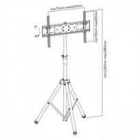televizoriaus laikiklis - Sbox FST-846 Floor Flat Screen LED 37"-70" 35kg - 3 nuotrauka