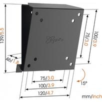 vesa mount - Vogels Wall mount, MA1010-A1, Tilt, 17-26 ", Maximum weight (capacity) 30 kg, VESA 75x75 - 4 nuotrauka