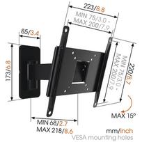 televizoriai 19 - Vogels Wall mount, MA2030-A1, 19-40 " - 4 nuotrauka