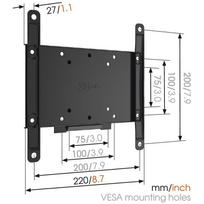 vesa 100x100 laikiklis - Vogels Wall mount, MA2000-A1, Fixed, 26-40 ", Maximum weight (capacity) 30 kg, VESA 75x75, 100x100, - 3 nuotrauka