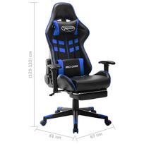 Žaidimų kėdė VLX With Footrest 20510, mėlyna/juoda