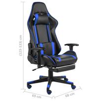 Žaidimų kėdė VLX vidaXL 8720286193297, mėlyna/juoda