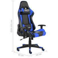 Žaidimų kėdė VLX vidaXL 8720286193426, mėlyna/juoda
