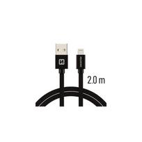 Swissten Textile USB To Apple Lighting Fast Charge Cable 2m Black