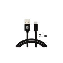 Swissten Textile USB To USB Type-C 3.1 Charge Cable 2m Black