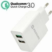 Swissten Smart IC Qualcomm Dual USB Travel Charger White