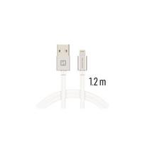 Swissten Textile USB To Apple Lightning Fast Charge Cable 1.2m Silver