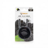 8 pin kabelis - Sbox USB 8 Pin Cable USB-8P-90B blackberry black - 1 nuotrauka