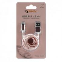 8 pin kabelis - Sbox USB 2.0 8 Pin IPH7-RG rose gold - 2 nuotrauka