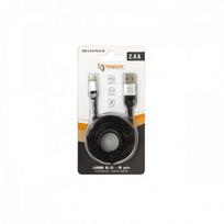 8 pin kabelis - Sbox USB 2.0-8-Pin/2.4A black/silver - 2 nuotrauka