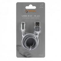 8 pin kabelis - Sbox USB 2.0 8 Pin IPH7-GR grey - 1 nuotrauka
