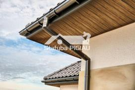 pvc lietaus latakai - 125 mm latako išorinis kampas 90°, GAMRAT (PVC) - 6 nuotrauka