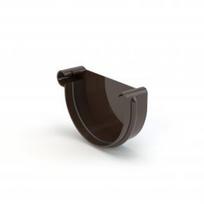 pvc lietaus latakai - 100 mm latako dangtelis, kairė, GAMRAT (PVC) - 1 nuotrauka