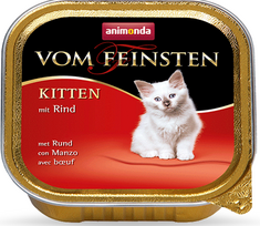 animonda vom feinsten - ANIMONDA Vom Feinsten Kitten skonis: su jautiena, 100g - 1 nuotrauka