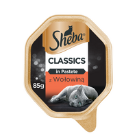 sheba slapias maistas - SHEBA Classics su jautiena - drėgnas kačių maistas paštete, 85g  - 1 nuotrauka