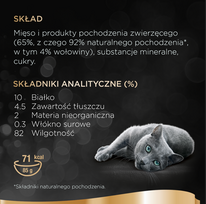 sheba slapias maistas - SHEBA Classics su jautiena - drėgnas kačių maistas paštete, 85g  - 3 nuotrauka