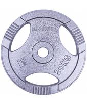 diskas 20kg - Plieninis svoris grifui 30mm inSPORTline Hamerton 20kg - 2 nuotrauka