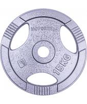 svorio diskai 30mm 5kg - Plieninis svoris grifui 30mm inSPORTline Hamerton 15kg - 2 nuotrauka