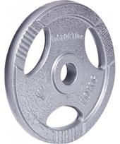 diskas 10kg - Plieninis svoris grifui 30mm inSPORTline Hamerton 10kg - 1 nuotrauka