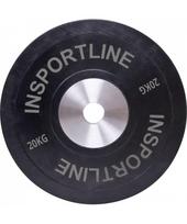 bumper diskai - Olimpinis svoris tinkamas metimui 50mm inSPORTline BumperPlate 20kg - 3 nuotrauka