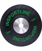 bumper plates svoriai - Olimpinis svoris tinkamas metimui 50mm inSPORTline BumperPlate 25kg - 2 nuotrauka