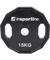 svoris 0.5kg - Guma padengtas olimpinis svoris 50mm inSPORTline Ruberton 15kg - 1 nuotrauka