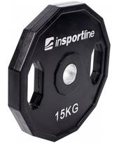 svoris 0.5kg - Guma padengtas olimpinis svoris 50mm inSPORTline Ruberton 15kg - 2 nuotrauka