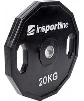 diskas 20kg - Guma padengtas olimpinis svoris 50mm inSPORTline Ruberton 20kg - 2 nuotrauka