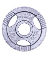 olimpinis grifas - Plieninis svoris olimpiniam grifui 50mm inSPORTline Hamerton 5kg - 1 nuotrauka