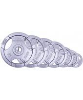 olimpinis grifas - Plieninis svoris olimpiniam grifui 50mm inSPORTline Hamerton 5kg - 3 nuotrauka