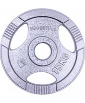 olimpinis grifas - Plieninis svoris olimpiniam grifui 50mm inSPORTline Hamerton 15kg - 3 nuotrauka