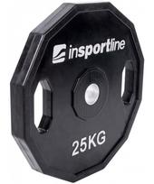 svorio diskai 30mm 2,5kg - Guma padengtas svoris 30mm inSPORTline Ruberton 25kg - 2 nuotrauka