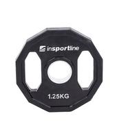 gumuoti svoriai 25kg - Guma padengtas olimpinis svoris 50mm inSPORTline Ruberton 1.25kg - 1 nuotrauka