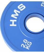 bumper diskai - Olimpinis svoris HMS CBRS20, 2 x 2 kg - 3 nuotrauka