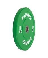 diskas 10kg - Olimpinis svoris HMS CBR10, 10kg, žalias - 1 nuotrauka