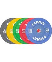diskas 10kg - Olimpinis svoris HMS CBR10, 10kg, žalias - 5 nuotrauka