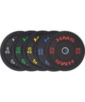 svoriai 0 5 kg - Olimpinis svoris HMS HTBR0, 5kg, pilkas - 4 nuotrauka