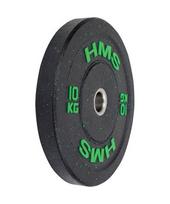 diskai svoriu - Olimpinis svoris HMS HTBR10, 10kg, žalias - 2 nuotrauka