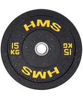 hms, 1 kg - Olimpinis svoris HMS HTBR15, 15kg, geltonas - 1 nuotrauka