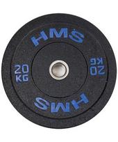 ploksteles diskai - Olimpinis svoris HMS HTBR20, 20kg, mėlynas - 2 nuotrauka