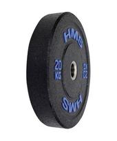 ploksteles diskai - Olimpinis svoris HMS HTBR20, 20kg, mėlynas - 3 nuotrauka