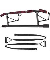 treniruociu dirzai - Durų staktos skersinis su treniruočių diržais inSPORTline HR5003 70–92cm (iki 200kg) - 2 nuotrauka