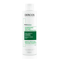 sampunas nuo pleiskanu - VICHY DERCOS PSOLUTION, šampūnas nuo pleiskanų psoriazės pažeistai odai, 200 ml - 1 nuotrauka