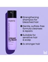 matrix sampunas 1000ml - Matrix Unbreak My Blonde Shampoo šampūnas šviesintiems plaukams - 1000 ml. - 2 nuotrauka